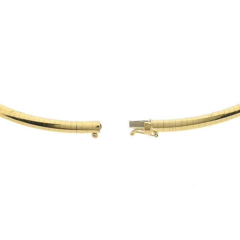Image 7 of Gold Omega link necklace | 43 cm