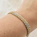 Image 4 of Tricolor gold fantasy link bracelet