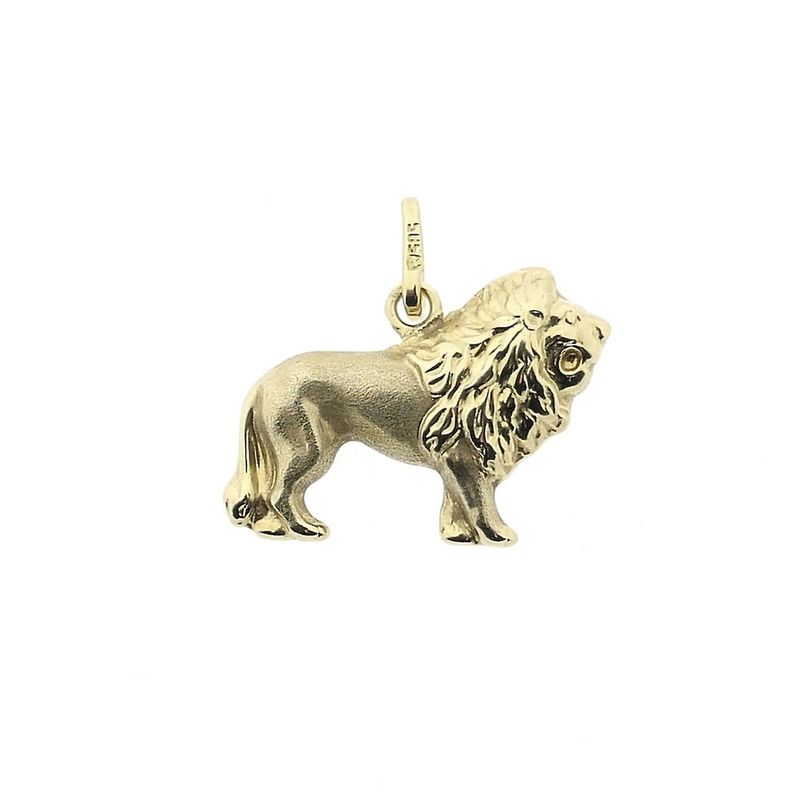 Image 5 of Gold pendant of a lion
