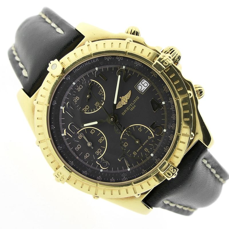 Image 13 of Breitling Chronomat 18k gold men's watch with chronograph