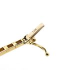 Image 6 of Bicolor Gold Bar Link Bracelet with Zirconia