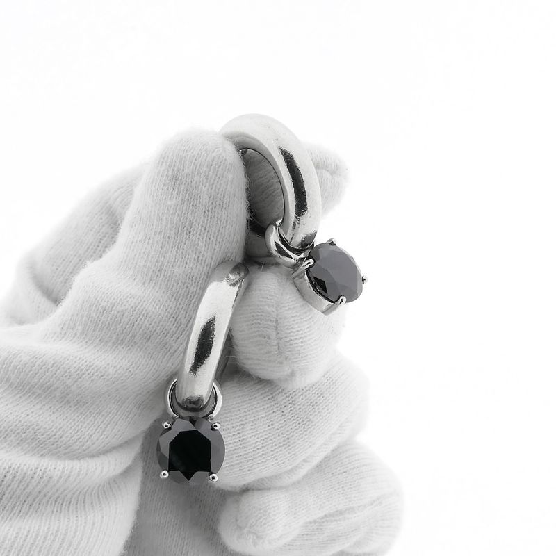 Image 5 of Silver earrings with onyx | TiSento