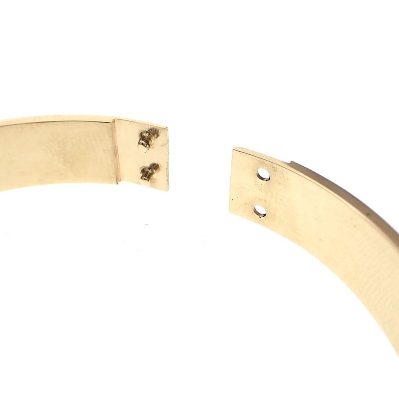 Image 4 of Solid gold wide slave bracelet | Ø 67 mm