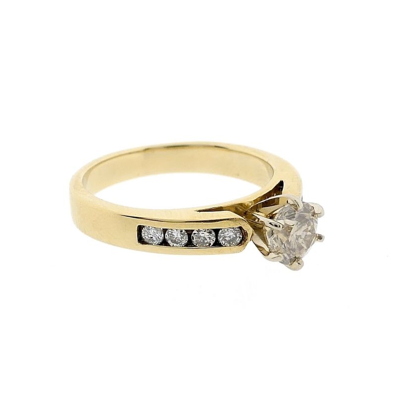 Image 5 of 10 carat ring with diamonds 1.15 ct.