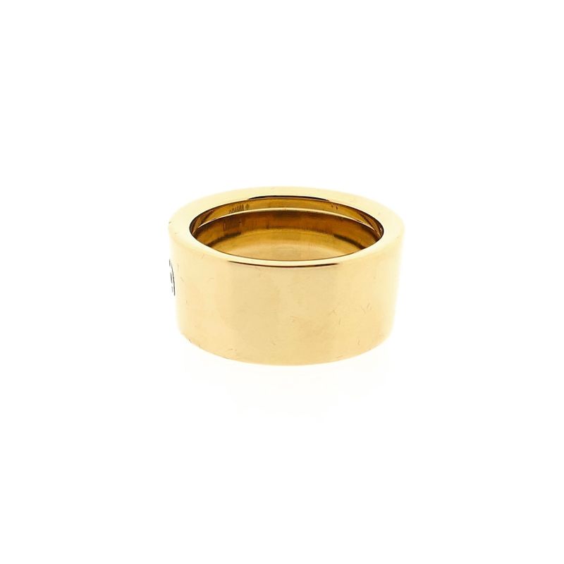 Image 8 of Cartier yellow gold wide ring with diamonds; 0.04 ct.