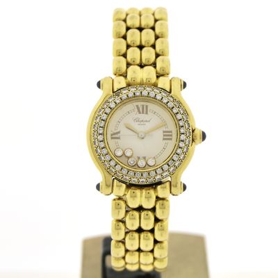 Image 1 of Chopard Happy Sport 27/6151; Exclusive 18k gold women's watch with diamonds