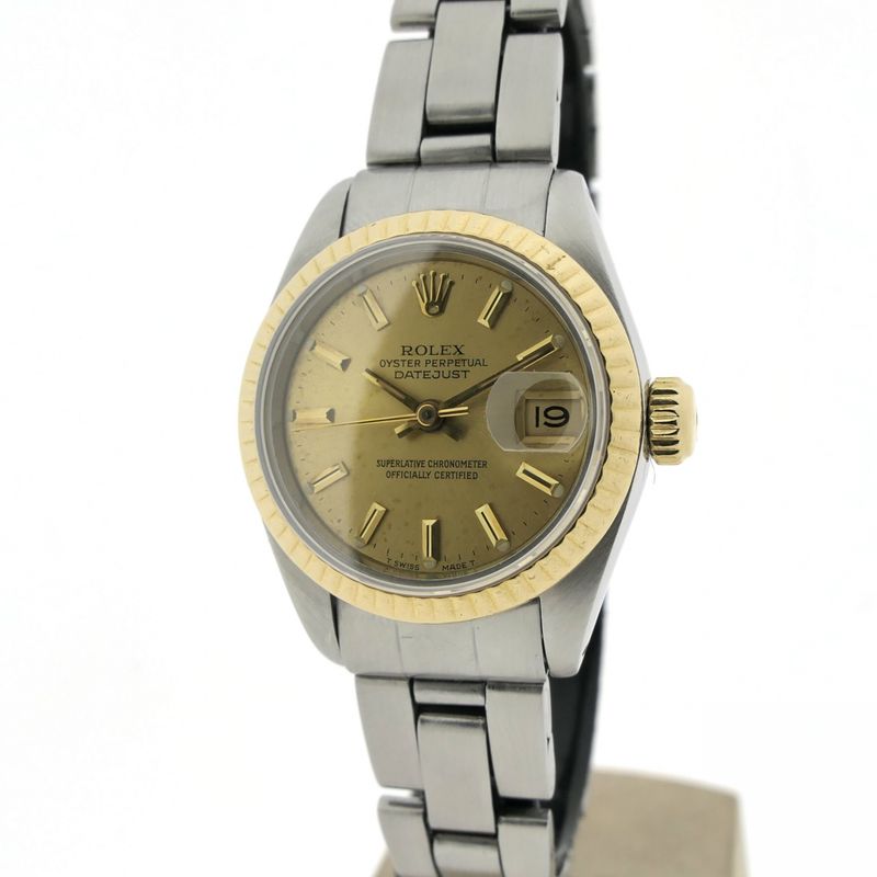 Image 10 of Rolex Datejust 26mm 69173; 18k gold/steel women's watch