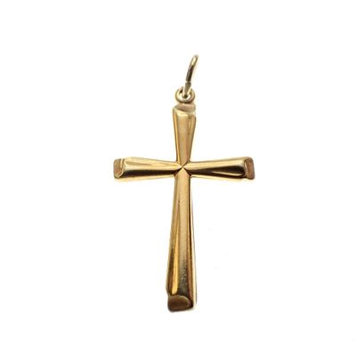 Image 1 of Gold pendant of a cross