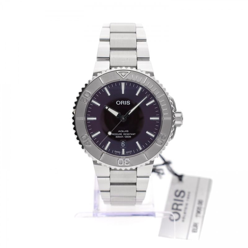 Image 10 of Oris Aquis Date Relief 01 733 7766 4158; Automatic Men's Watch