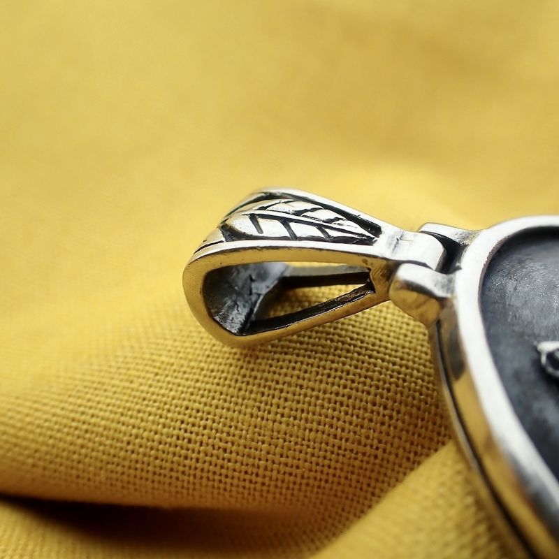 Image 6 of Silver pendant of elephant mother with calf