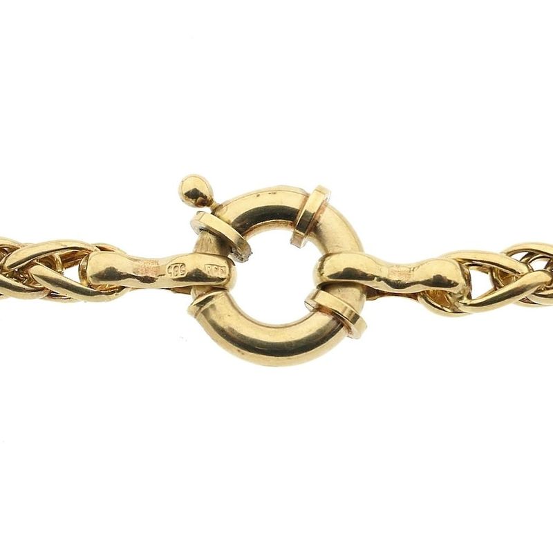 Image 5 of Gold foxtail link necklace