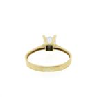 Image 4 of Gold solitaire ring with zirconia stone | Altinbas