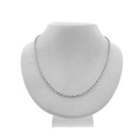 Silver jasseron link chain | 70 cm