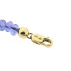 Image 6 of Gold tanzanite bead necklace with diamond; 0.12 ct. | 45 cm