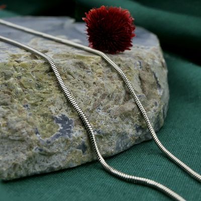 Image 2 of White gold snake link chain; 52 cm | Midas