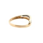 Image 6 of Bicolor Gold Solitaire Ring with Zirconia