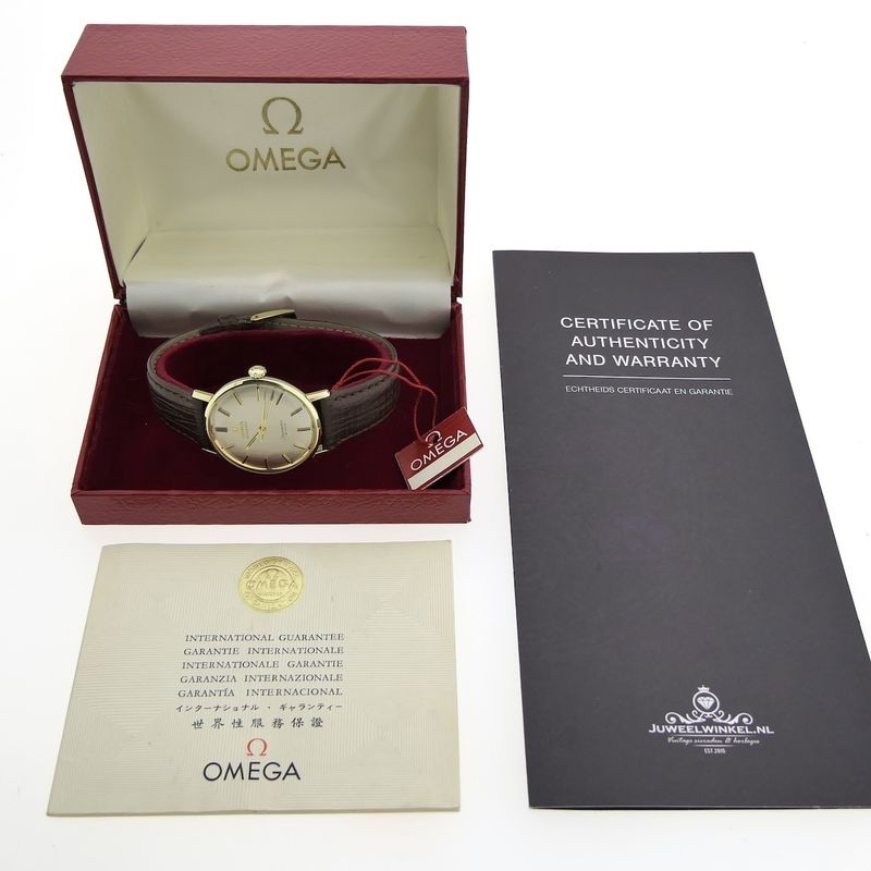 Image 19 of Omega Seamaster Deville 136.020; Vintage 14k. gold cap watch