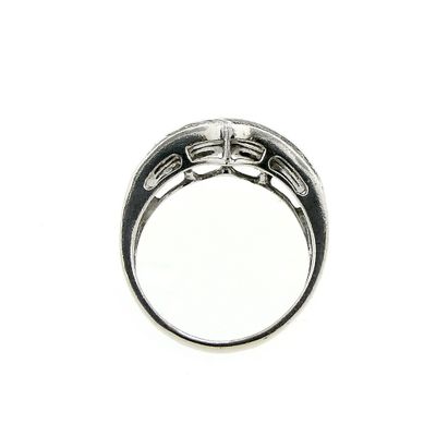 Image 1 of White gold ring with a cluster of diamonds; 0.70 ct.