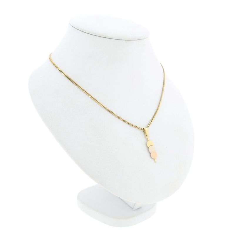 Image 4 of Tricolor gold pendant with circles