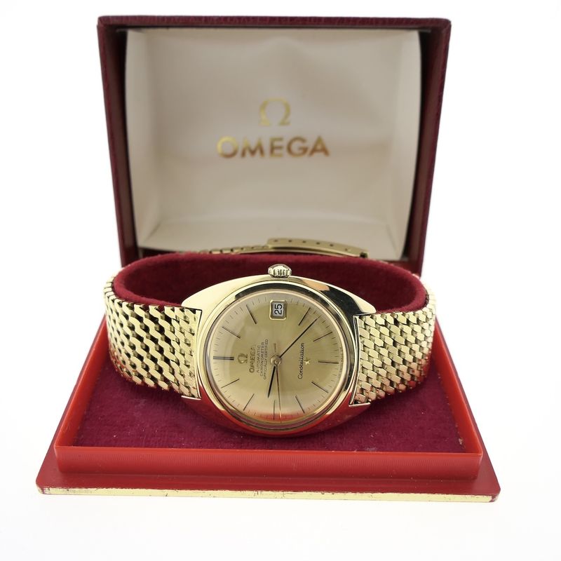 Image 19 of Omega Constellation Automatic Chronometer 168.009; Vintage 14k gold men's watch