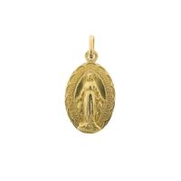 18 kt Vintage gold religious pendant of Mary