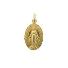 Image 1 of 18 kt Vintage gold religious pendant of Mary