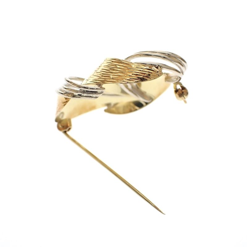 Image 4 of Two-tone gold fantasy brooch