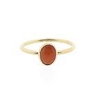 Image 3 of Gold ring with blood coral