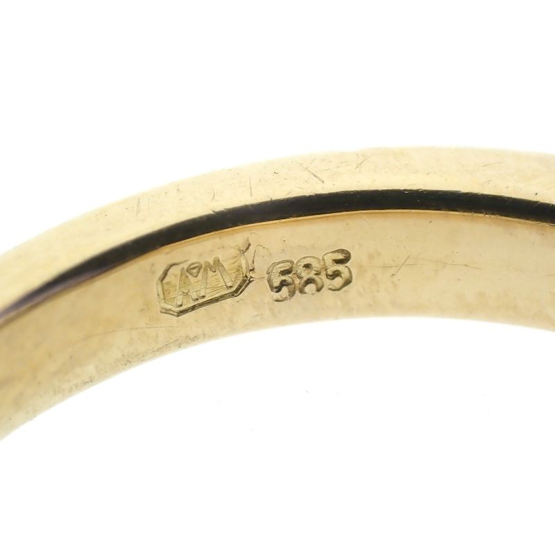 Image 9 of Two-tone gold ring with diamond