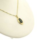 Image 10 of Gold pendant with green tourmaline