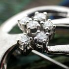 Image 4 of White gold brooch with diamonds; 0.30 ct.