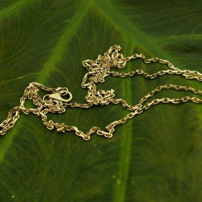 Gold anchor link chain | 75.5 cm Image 2 of Gold anchor link chain | 75.5 cm