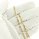 Image 6 of 18 carat gold anchor link chain.