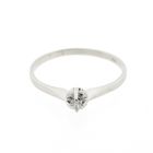 Image 7 of White gold solitaire ring with diamond | 0.03 ct.