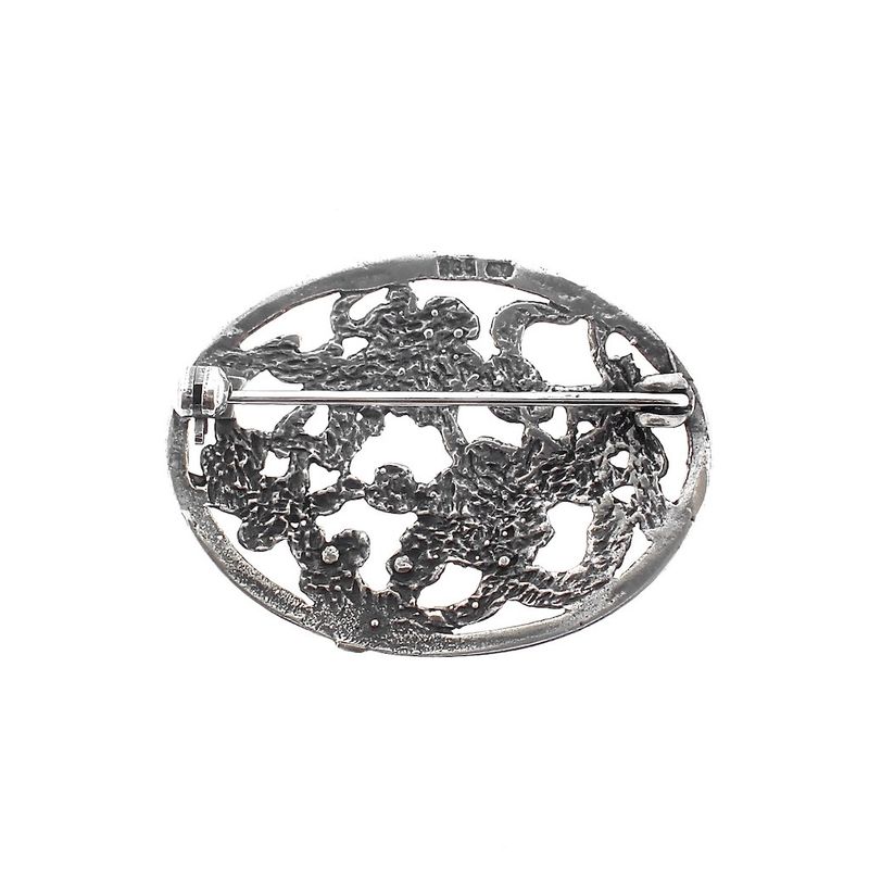 Image 6 of Silver brooch | Floral design