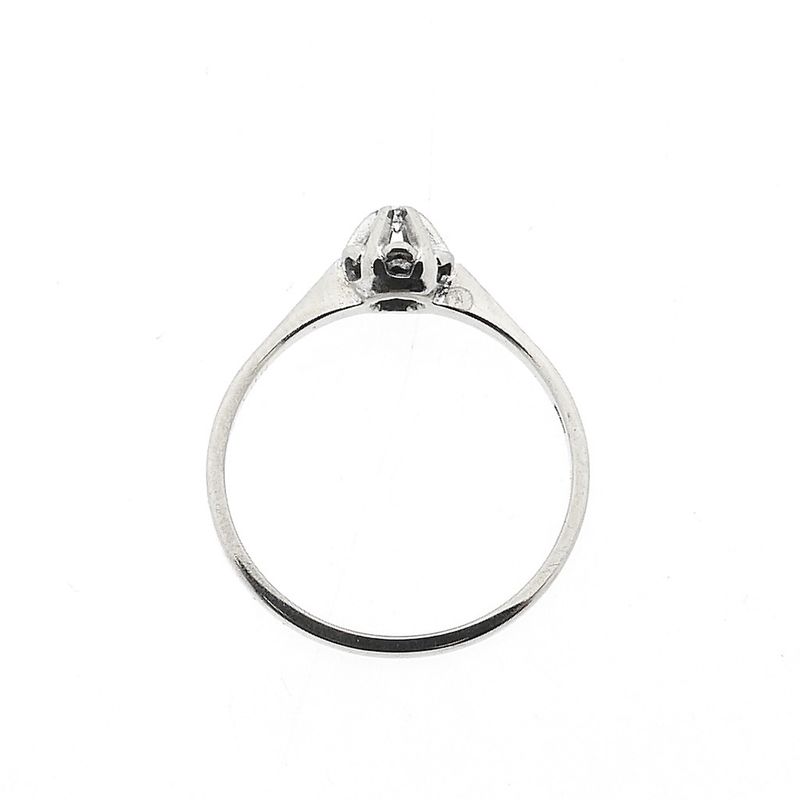 Image 5 of White Gold Solitaire Ring with 0.04 ct Diamond