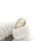 Image 9 of Gold solitaire ring with zirconia