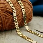 Image 2 of Two-tone gold navy link necklace