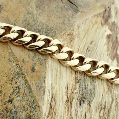 Image 2 of 18K Gold gourmet link bracelet | 20.5 cm