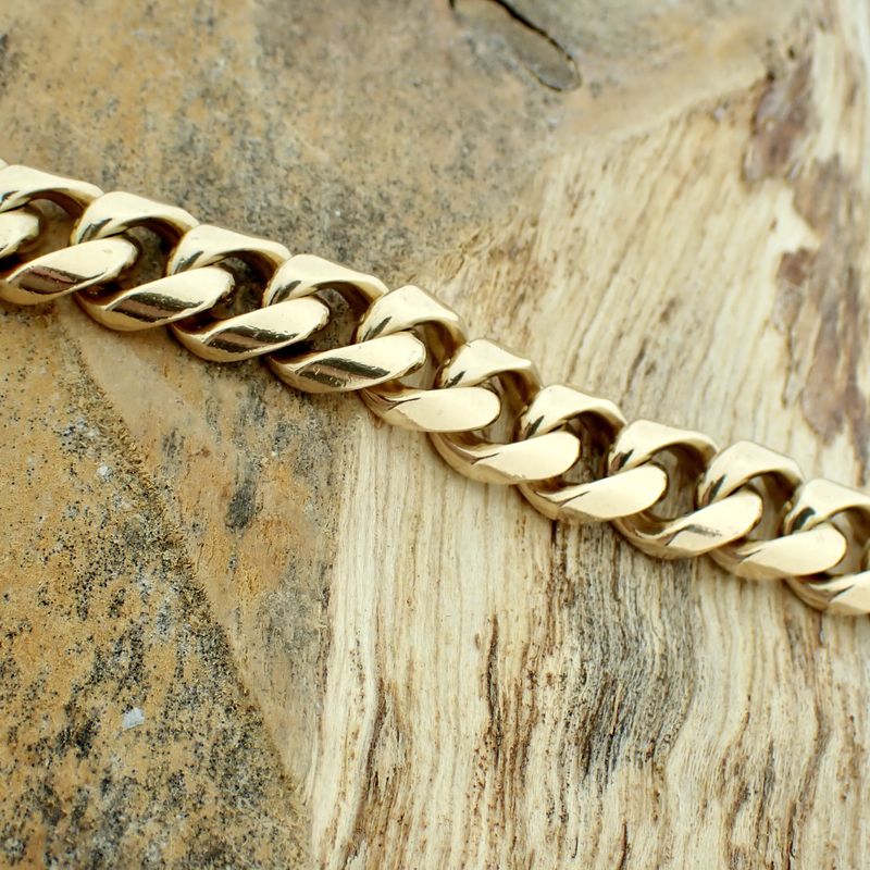 Image 2 of 18K Gold gourmet link bracelet | 20.5 cm