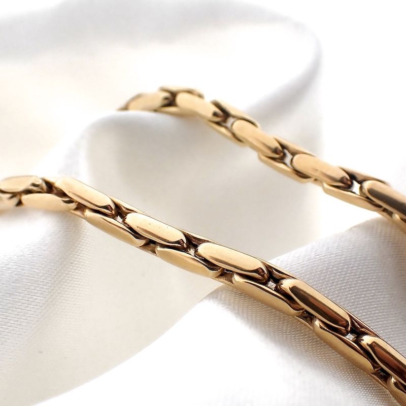 Image 2 of Gold Cardano link necklace | 46.5 cm