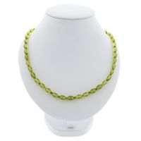 9 carat peridot bead necklace