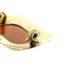 Image 5 of Gold brooch with carnelian