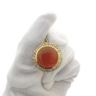 Image 9 of Gold pendant with large carnelian | Vintage