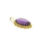 Image 3 of Gold pendant with purple glass