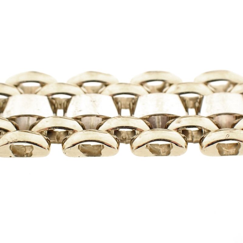 Image 3 of Bicolor gold Bismarck link bracelet