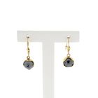 Image 4 of Gold Earrings with Hematite