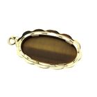 Image 5 of Vintage gold pendant with tiger's eye