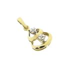 Image 7 of Golden fantasy pendant with diamond | 0.01 ct.