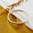 Image 2 of Gold smooth slave bracelet | Ø 60 mm